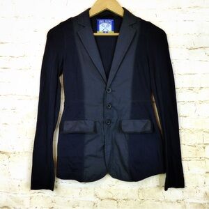 Free People Dark Blue Bomber Jacket Size 2
